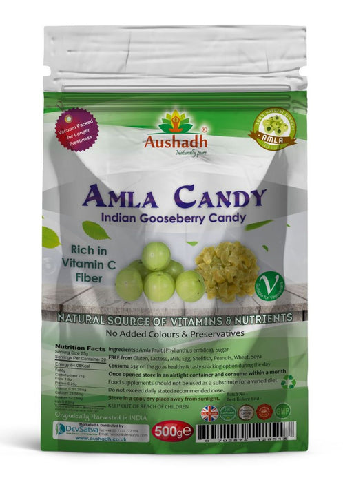 Amla Fruit Candy 500grm - High Quality, Immunity-Boosting, Antioxidant-Rich Indian Gooseberry - Revitalize & Rejuvenate