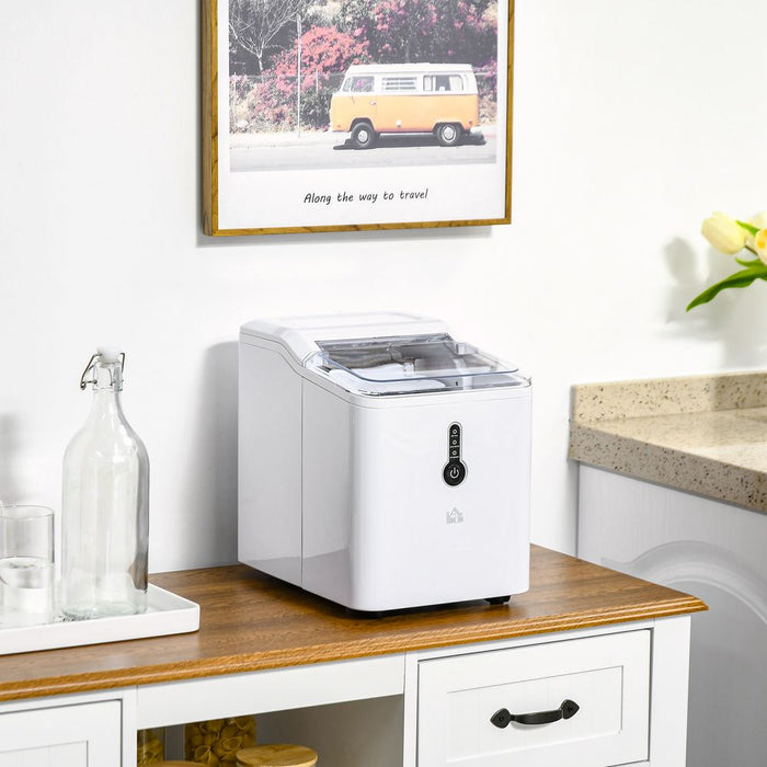 12kg Ice Maker Machine - Counter Top Home Drink Equipment - White - High Quality