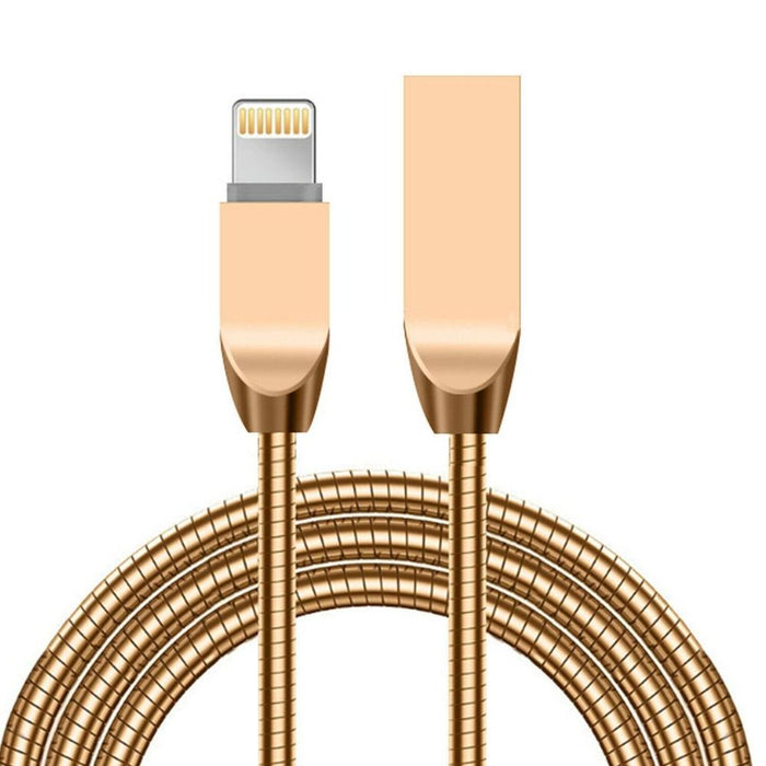 Ultimate Durability Gold Spring Cable with Zinc Alloy Connectors