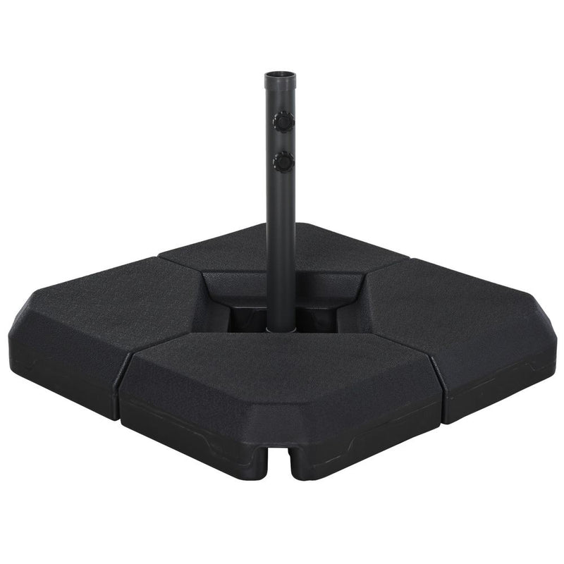 High-Quality HDPE 4-Part Fillable Parasol Base - Strong & Durable - Fits 48mm Poles - Secure & Stylish