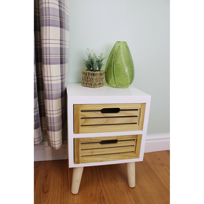 Versatile Compact 2 Drawer Unit | Removable Legs | High-Quality | Multi-Functional Furniture