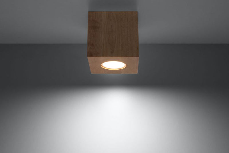 Premium Quality Natural Wood Boho LED Ceiling Lamp - GU10