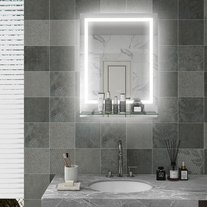 Brighten up your bathroom with the kleankin Dimmable LED Bathroom Mirror - 3 Colors, Defogging Film!