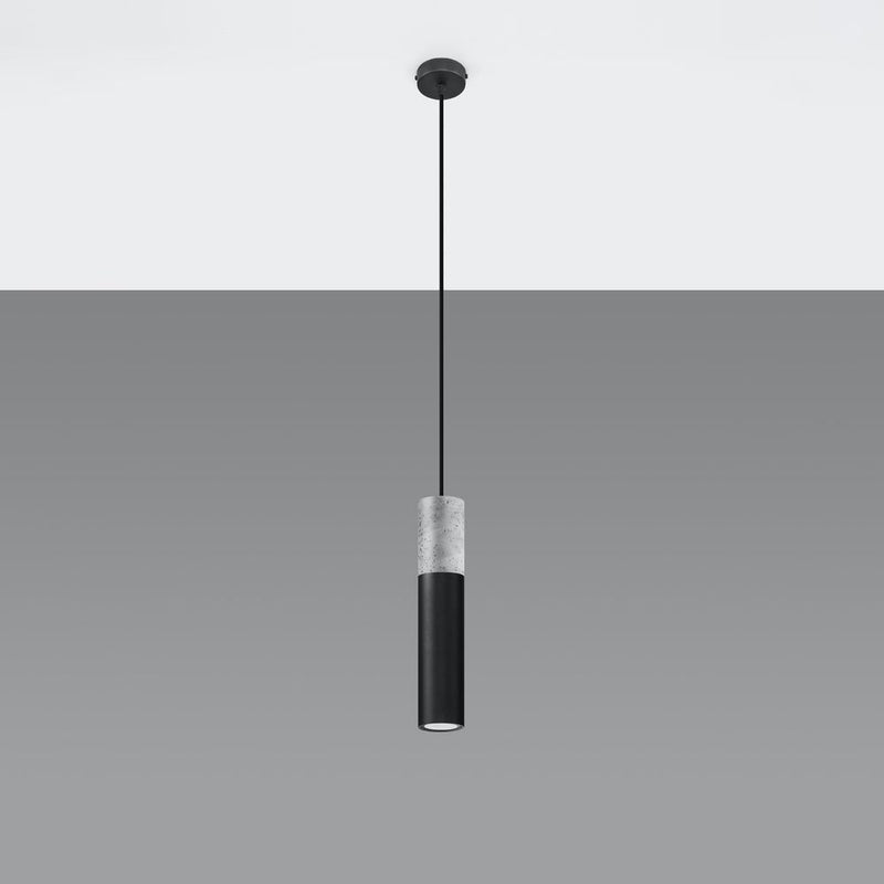 Modern Pendant Lamp: Steel & Concrete Design [High-Quality] - Perfect for Contemporary Interiors GU10