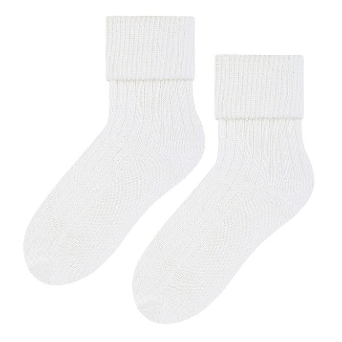 Ladies 1 Pair Wool Turnover Bed Socks by Steven