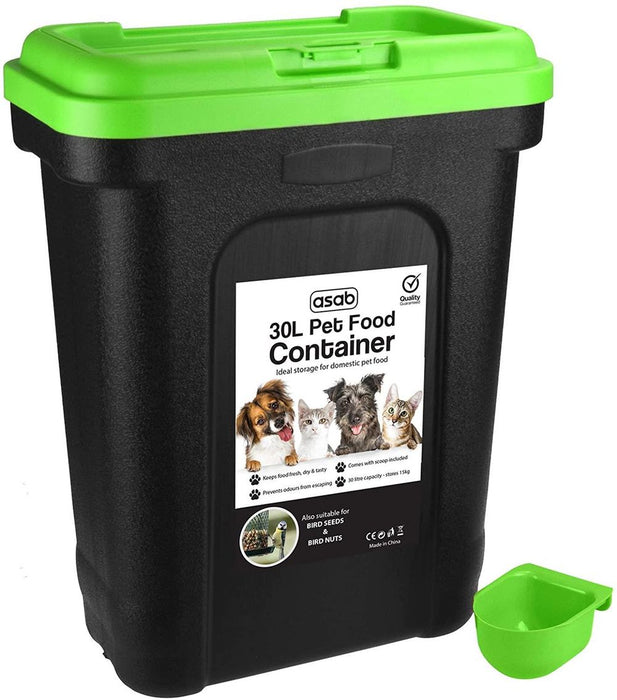 Premium Pet Food Storage Container - Large Capacity & Integrated Scoop - Keeps Food Fresh & Dry - High-Quality Material