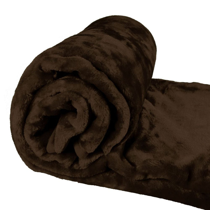 SK Faux Mink Throw Blanket | Luxury Super Soft | 150x200 cm | Home, Travel, Camping | 11 Colors | Ideal Gift