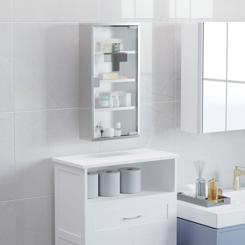 LED Illuminated Bathroom Infrared Sensor Mirror Dustproof 60x80x4CM HOMCOM