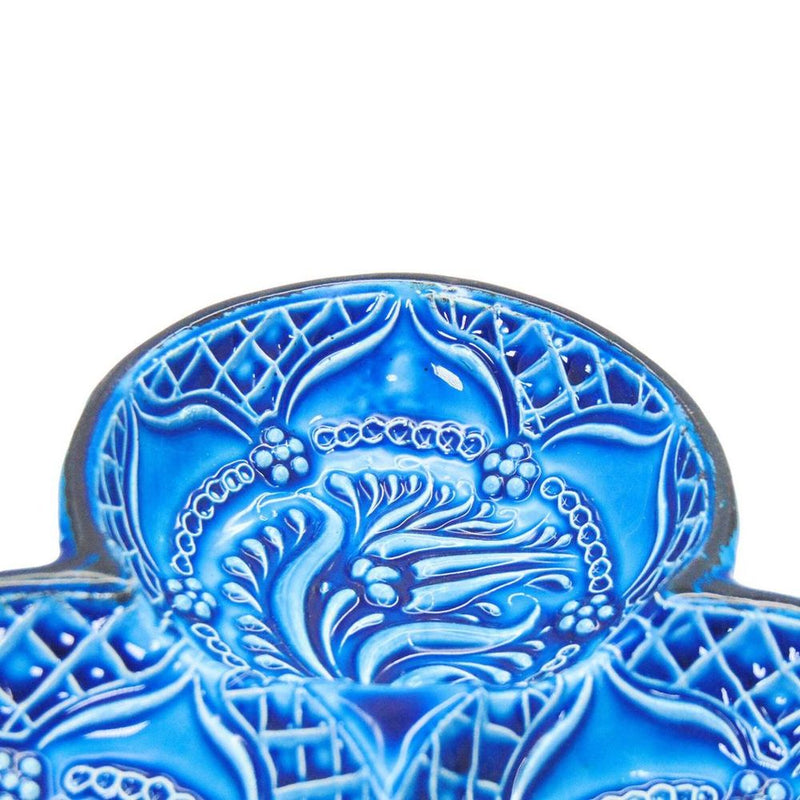 3-in-1 Circles, Blue Snack and Dip Bowl, Divided Servings