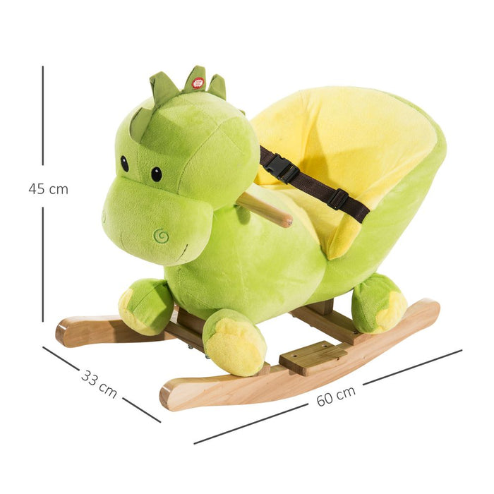 Premium Ride-On Rocking Horse - Fun & Interactive Toy for Kids - Green