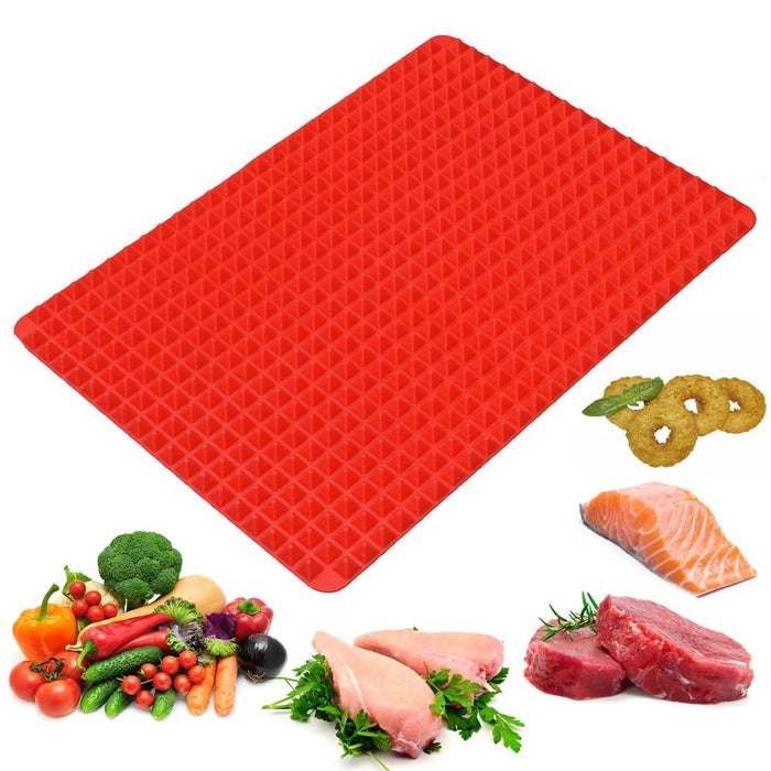 Pyramid Pan Silicone Baking Mat | Non-Stick, Dishwasher Safe, Oven-Ready | AS-06592 Pyra-48 5060138816572