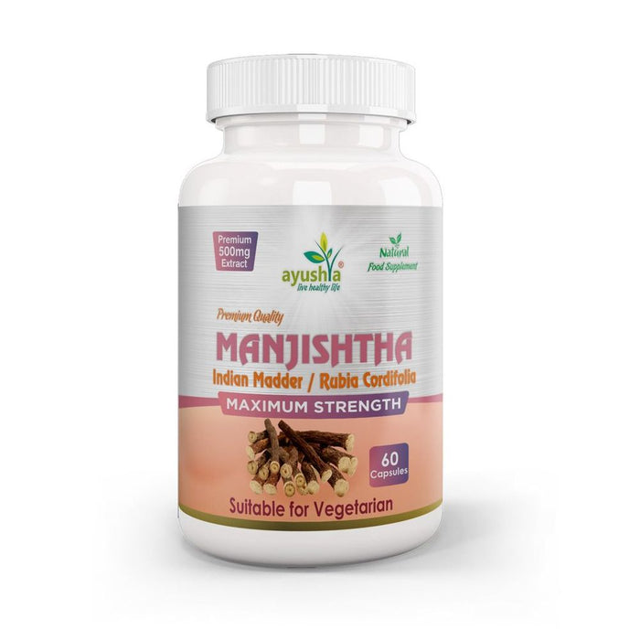 Ayurvedic Purifier: Manjishtha Capsule, Rubia cordifolia