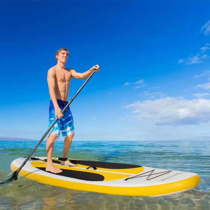 10ft Inflatable Paddle Stand Up Board, Adjustable Paddle Non-Slip Deck Board