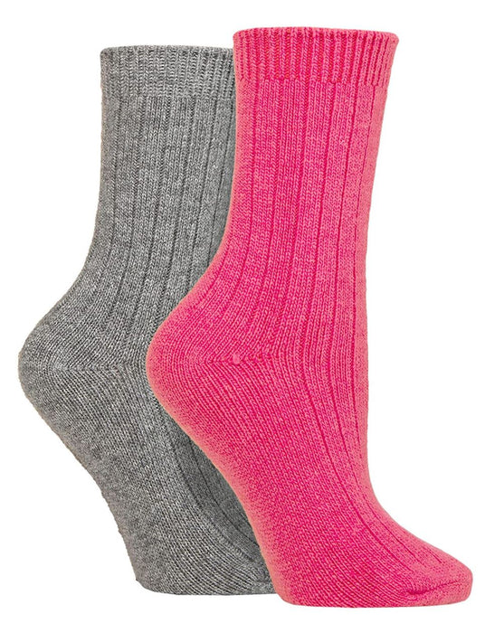 2PK - Wildfeet Cashmere Bed Socks