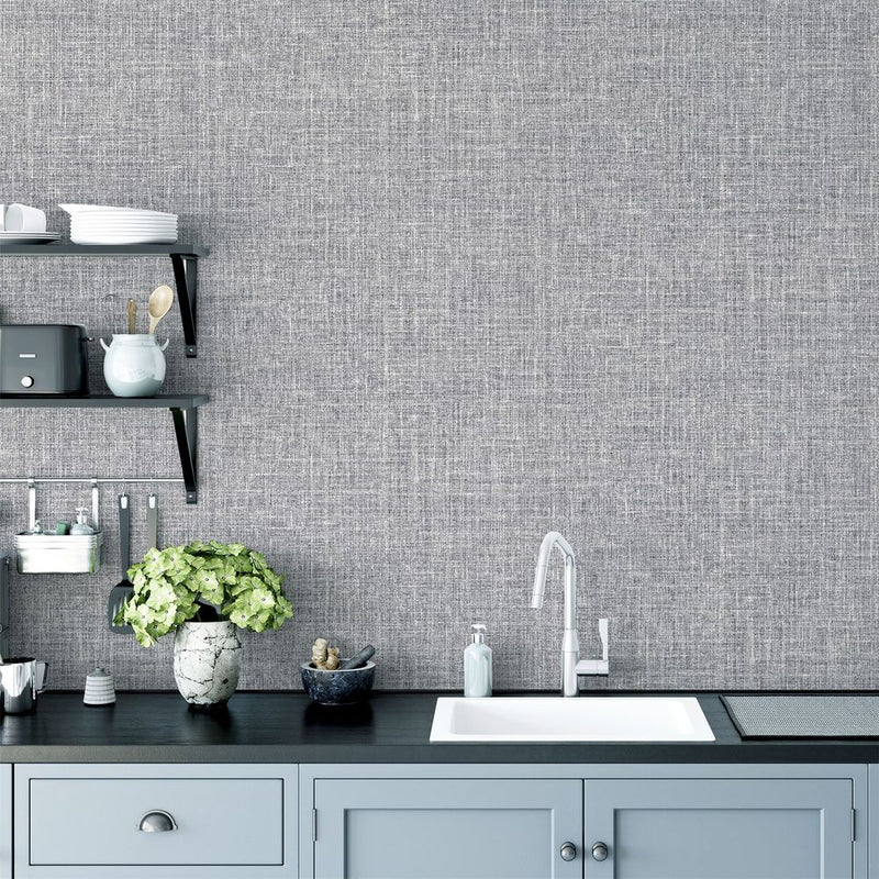 Luxurious Hessian Mid Grey Rugs - High-Quality & Stylish