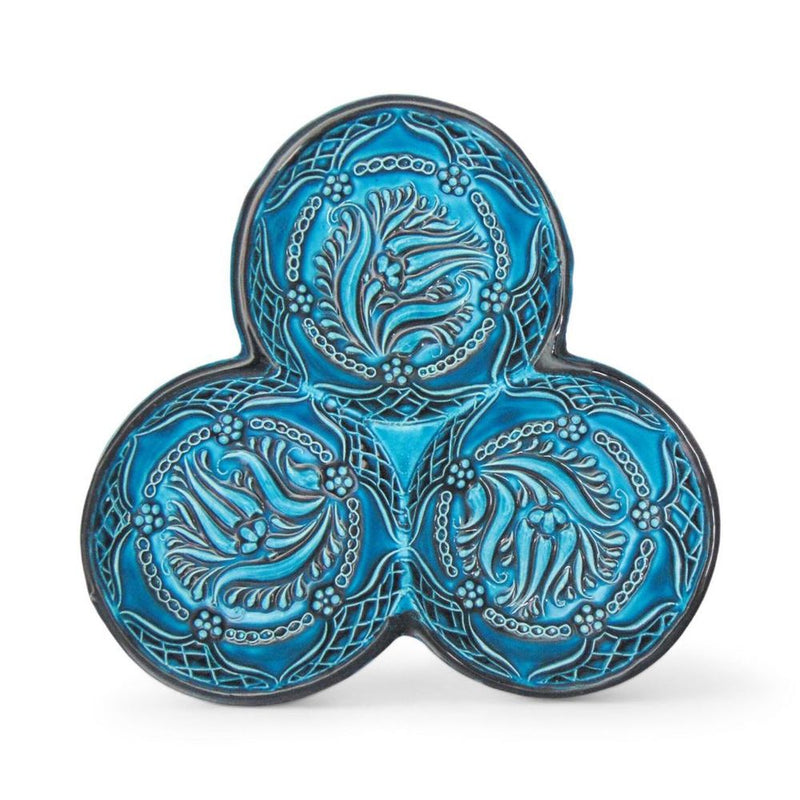 3-in-1 Circles, Green Snack and Dip Bowl, Divided Servings