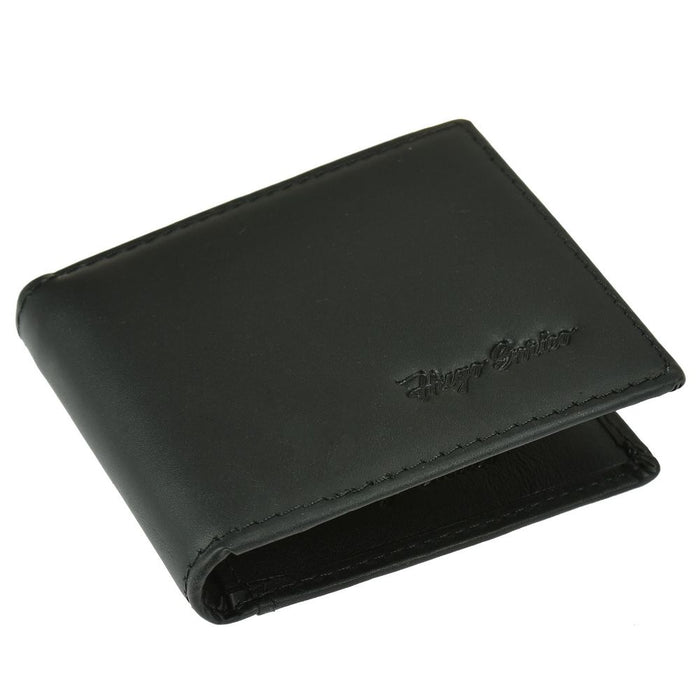 Hugo Enrico Coin Pouch Wallet - Black Design 9 (SEND WITHOUT BOX)