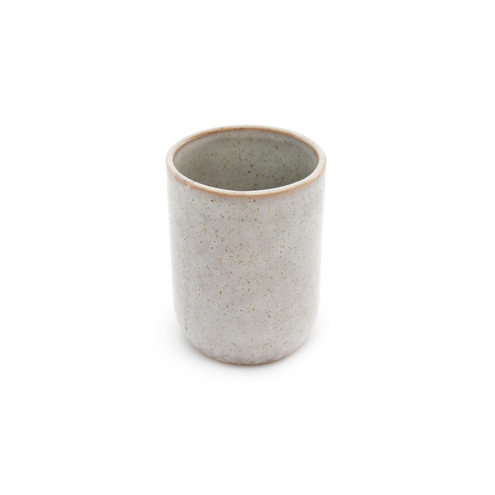 Premium Taupe Ceramic Toothbrush Holder