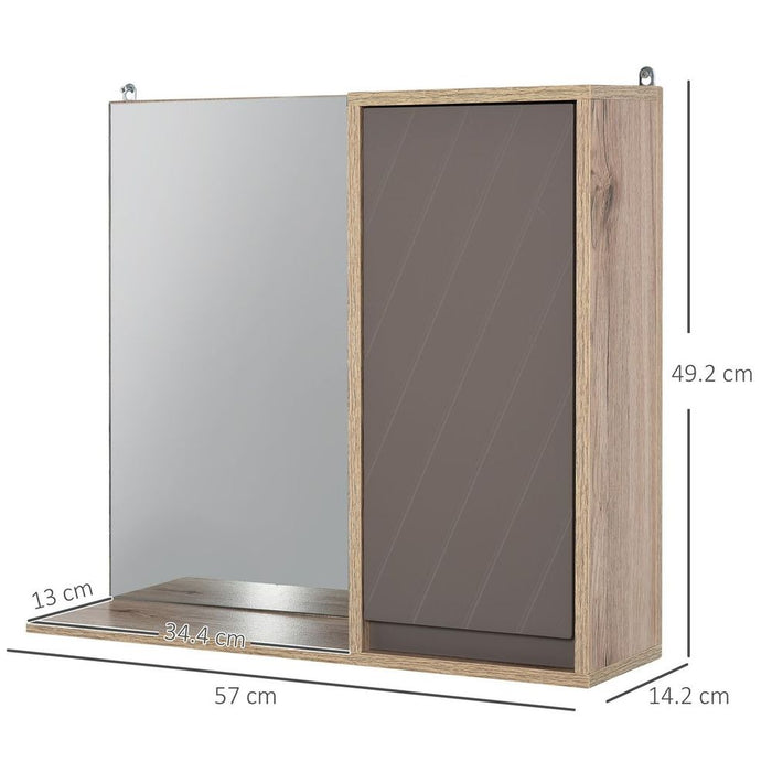 Premium Wall Mount Bathroom Cabinet & Mirror Shelf - Sleek Home Storage Solution - Durable & Stylish Design