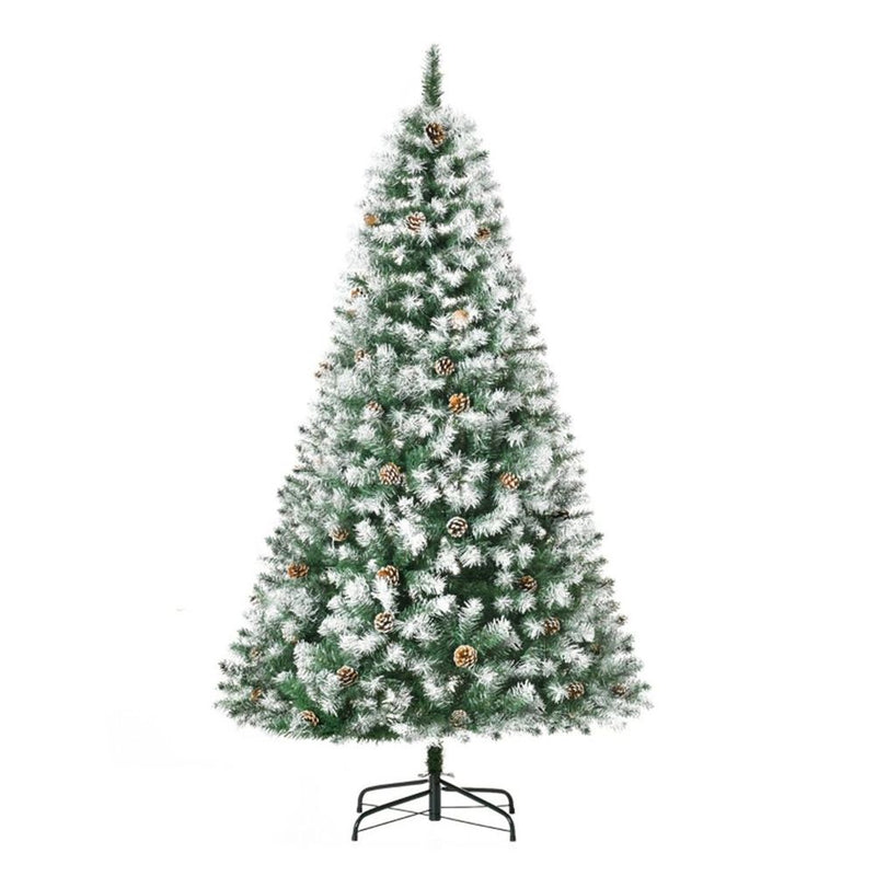 6 ft Christmas Tree Artificial Green Snow dipped design