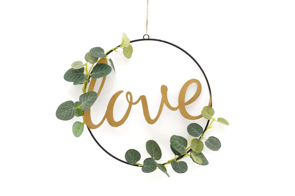 Hanging Love Deco with Eucalyptus - Charming Art Decor for Any Home