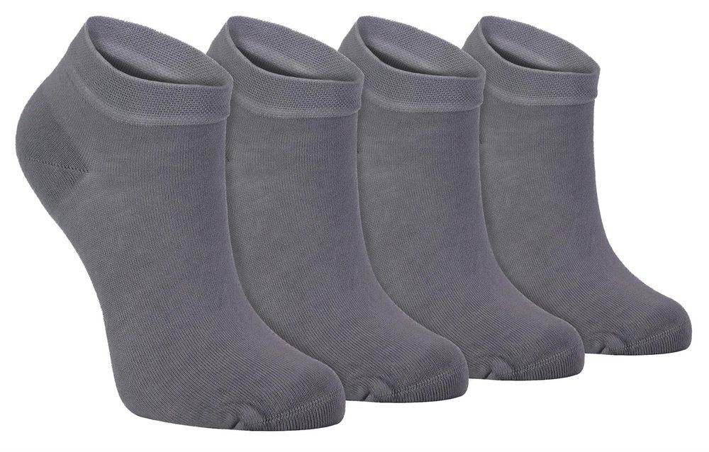 4 PAIRS Mens Bamboo Trainer Socks - TR1