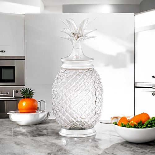 23CM NICKEL PLATED DECORATIVE PINEAPPLE