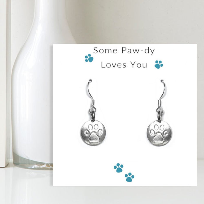 Some Paw-dy Loves You - Animal Paw Print Earrings