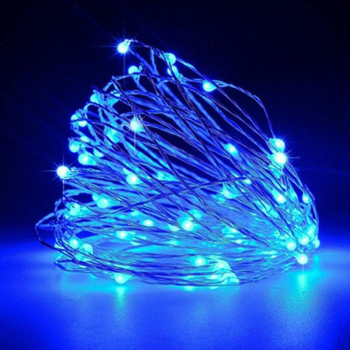 PMS 20 Blue LED Fairy Lights - Battery Operated Home Decor for Parties, Christmas, Garden