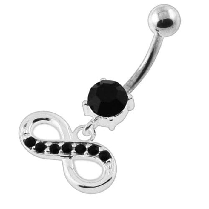 Jeweled Infinity Navel Belly Button Piercing