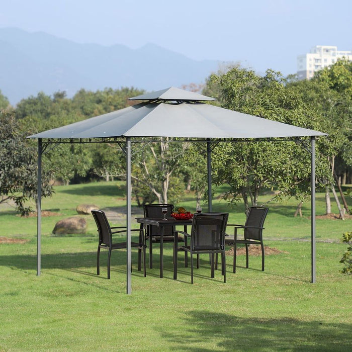 High-Quality Steel Outdoor Canopy Tent - UV Protected & Waterproof - Perfect for Summer Parties & Relaxation