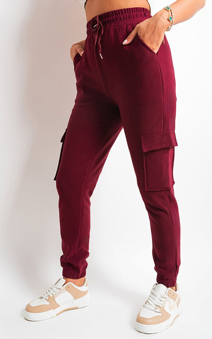 Trendy Fleece Lined Cargo Trouser with Drawstring