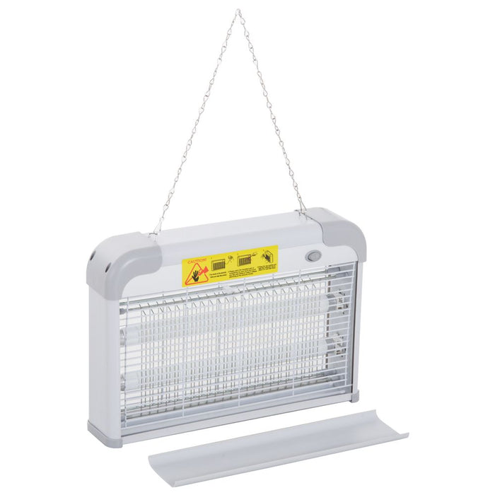 Steel-Grey LED Wall-mounted Portable Mosquito Killer Lamp