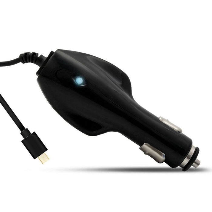 GVC 1000mAh Adaptive Car Charger For Micro USB Devices - Black