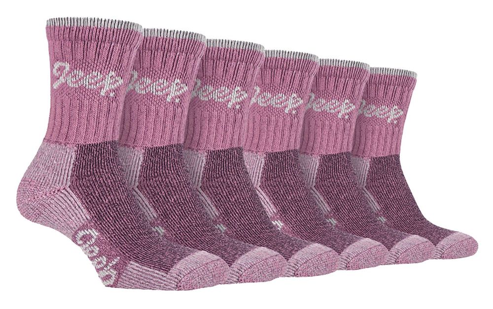 Jeep - 6 Pairs Ladies Terrain Socks