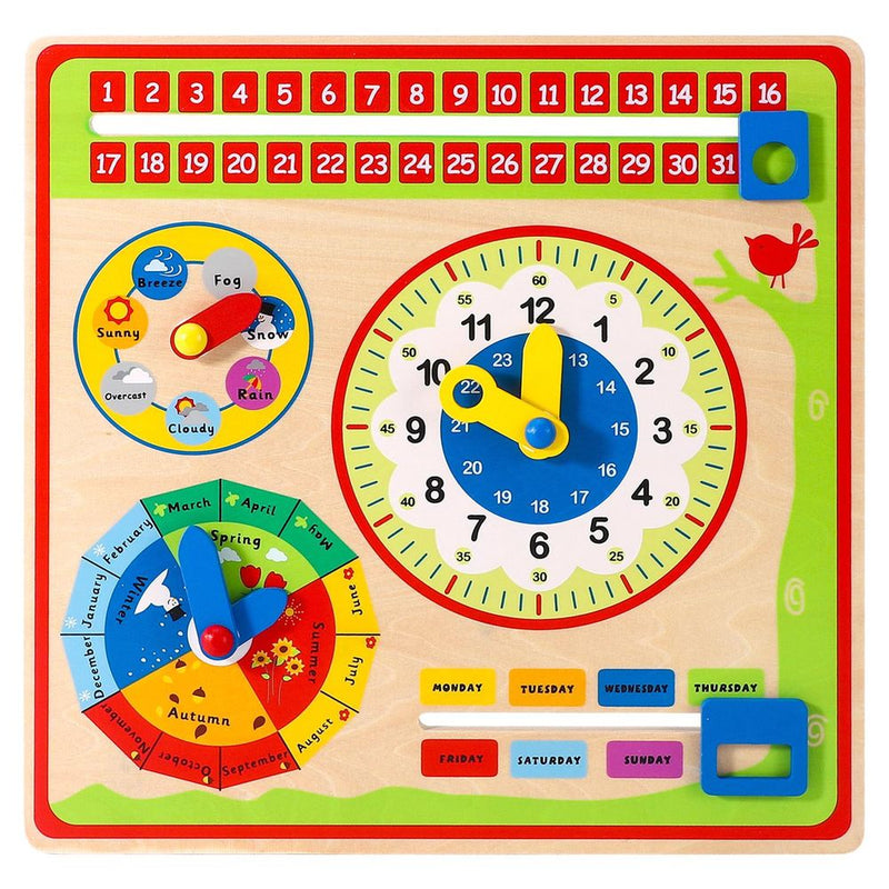 SOKA Wooden Calendar - Engaging Learning Tool for Kids
