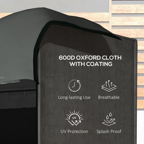 Outsunny Large Outdoor Swing Chair Cover  Garden Furniture Protector 164cm Grey