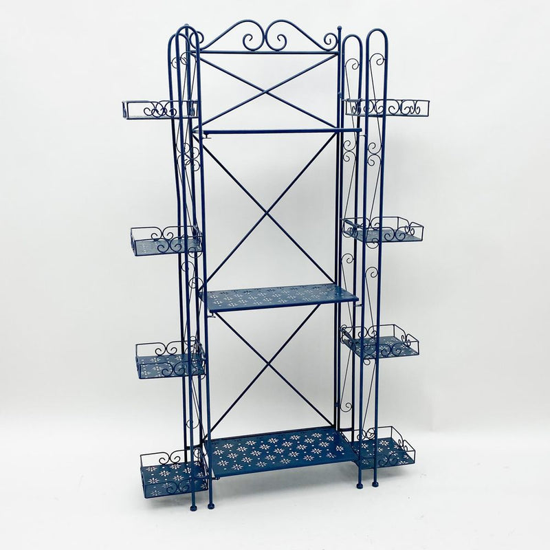 Premium 150CM Blue Metal Shelf Unit - Easy Assembly, Plant Stand - Powder Coated