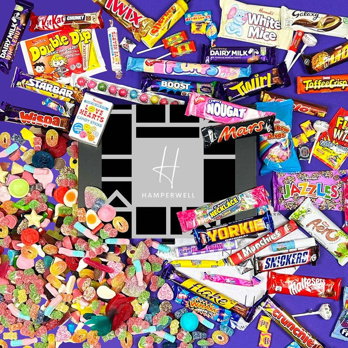 Large Mega Mix Chocolate & Retro Sweets Hamper - 2kg Pick N Mix, Cadbury, Nestle, Mars - Perfect Gift!