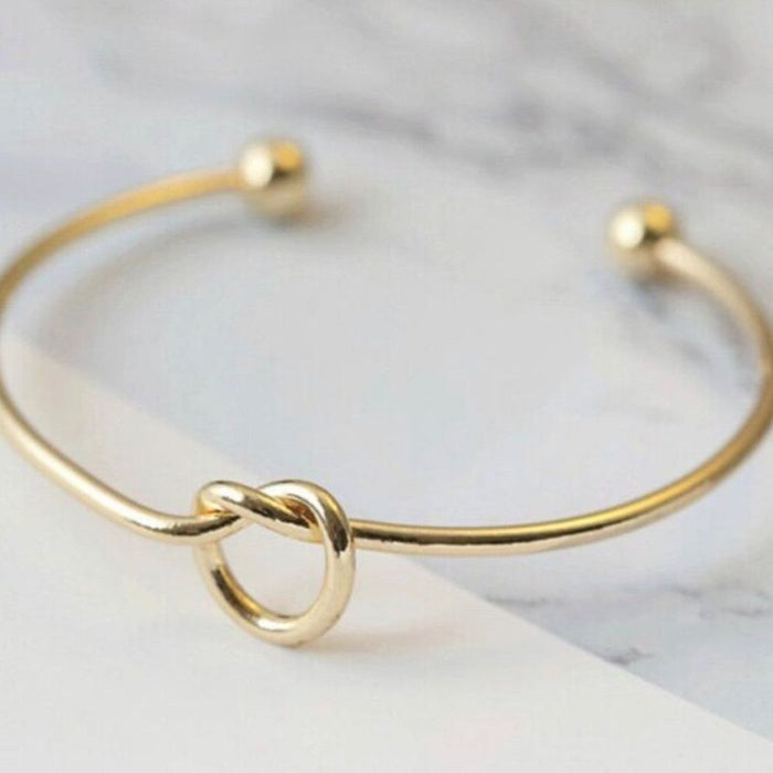 Gold Knot Bangle | Ideal Engagement Gift