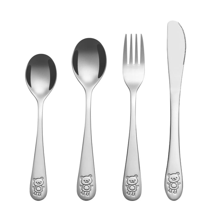 Vinsani 4pcs Jungle Kids Cutlery Set 0010002" - Exquisite, Durable & Perfect for Little Ones