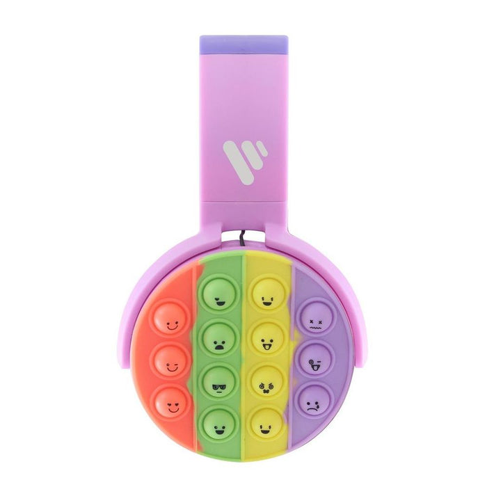 Vybe Stress Buster Push-Pop Fidget - Wireless Kids Headset - Purple