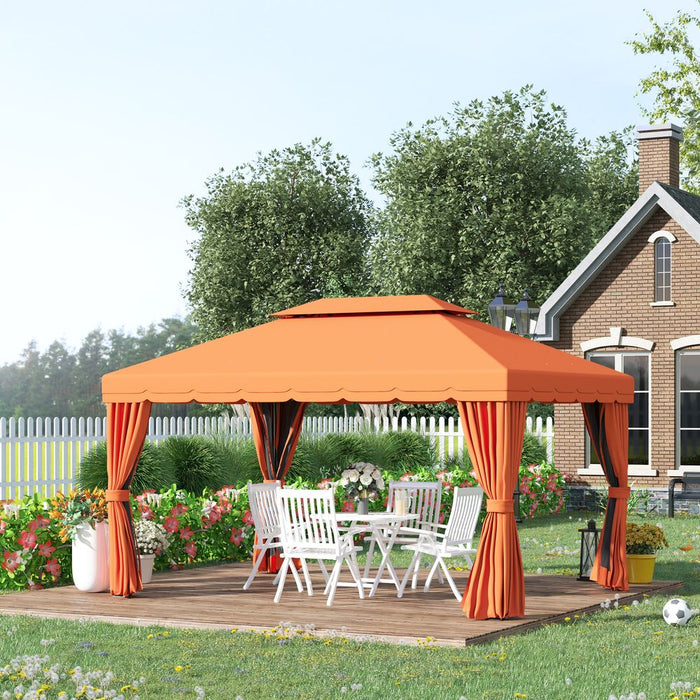 Premium 3x3.6m Aluminum Gazebo - Canopy Patio Marquee for Outdoor Events - High Quality and Durable