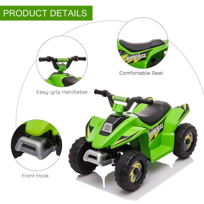 High Quality 6V Kids Electric Ride on Car - Big Wheels, Green, 18-36 Months