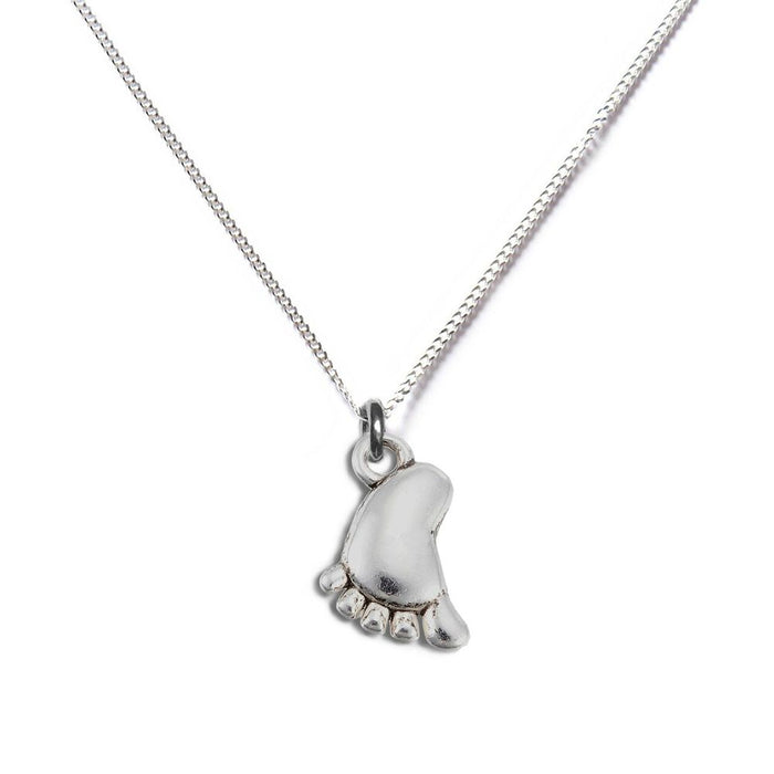 Baby Foot Silver Necklace - Celebrate New Beginnings with Style