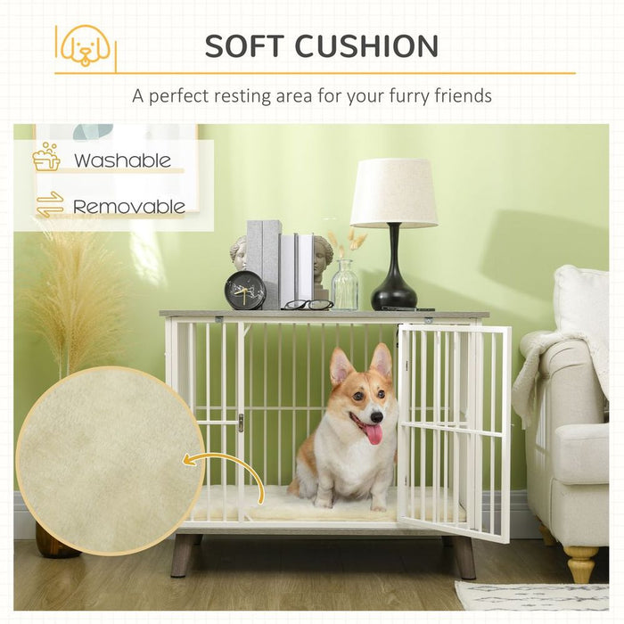 PawHut Dog Crate Furniture, Indoor Dog Kennel Side Table