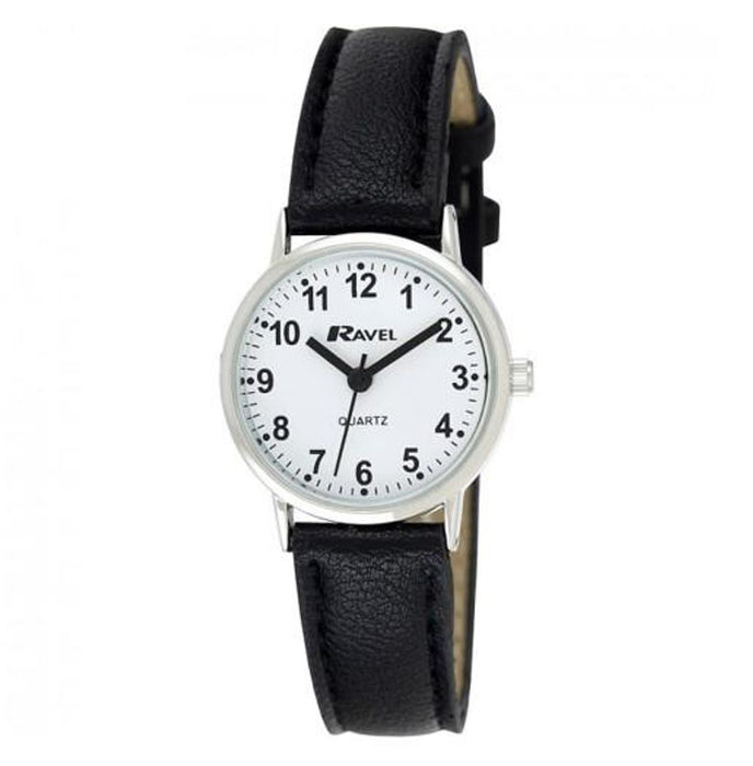 High-Quality Classic Strap Black/Silver/White Womens Watch R0129.15.2