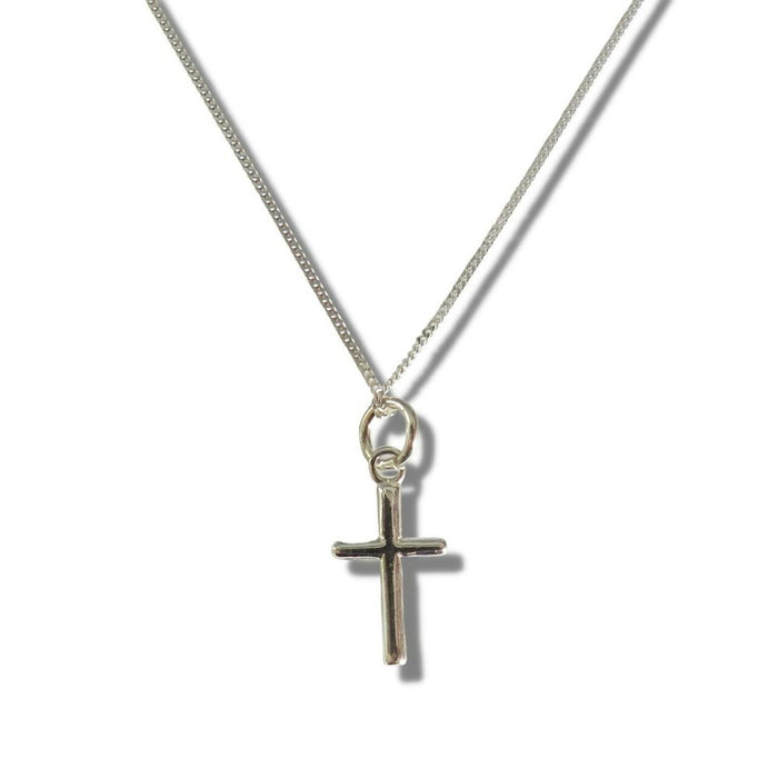 Premium Sterling Silver Necklace - Mini Cross Pendant