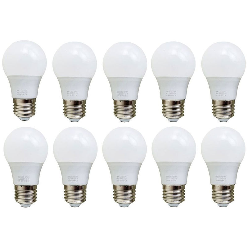 3W E27 Screw LED Light GLS bulbs, Energy Saving Edison  Cool White 6000K non dimmable lights