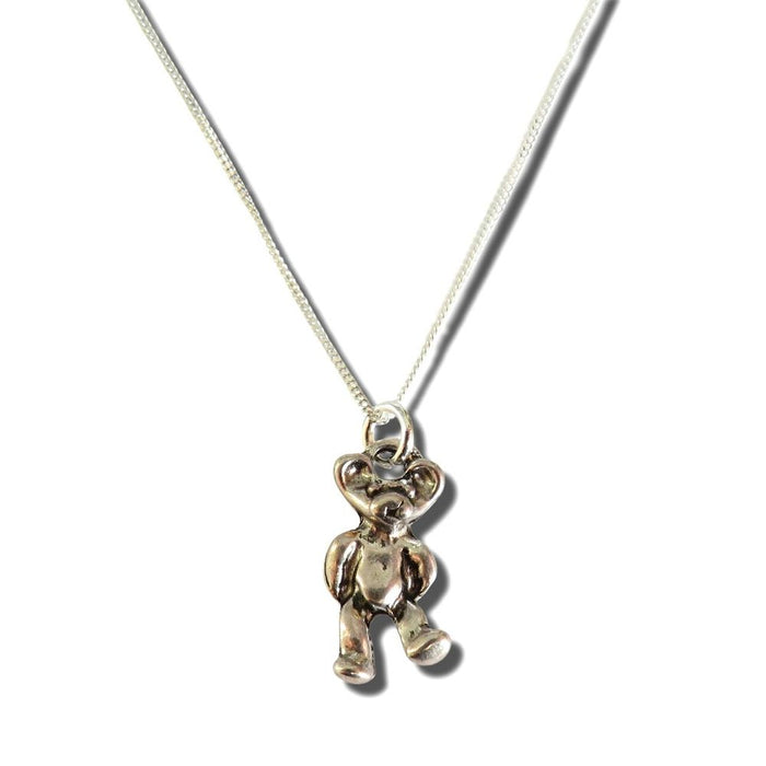 Premium Quality Girls Teddy Silver Necklace - Perfect Gift for Her - Birthday, Christmas & More - Sterling Silver Chain - Free Gift Box